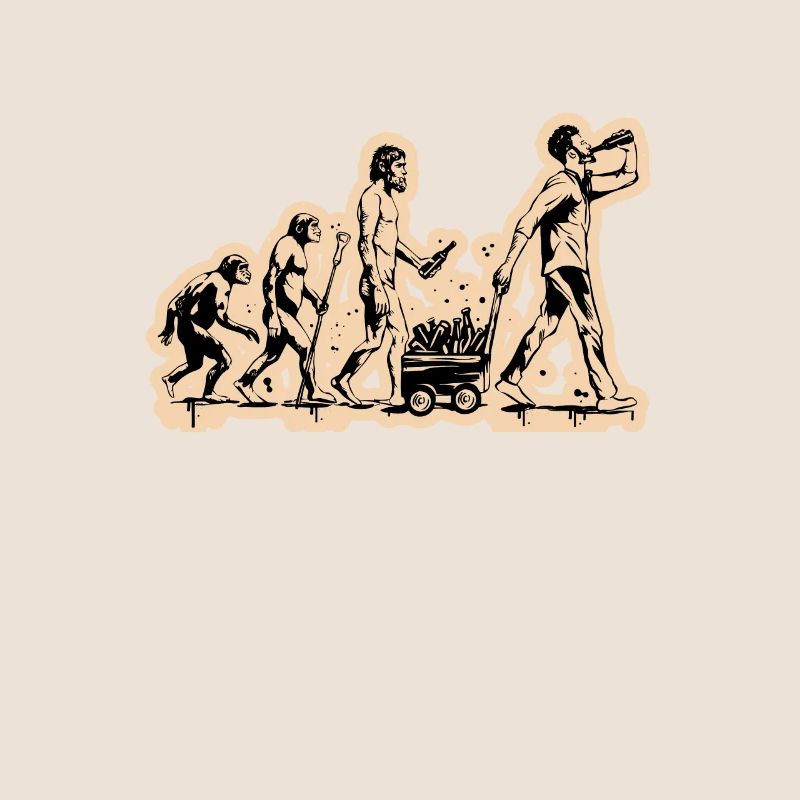 Vatertag Evolution Bollerwagen voll mit Bier