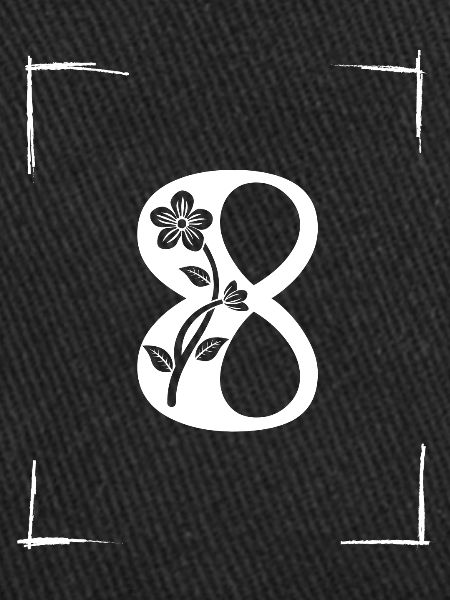 number 8 initial