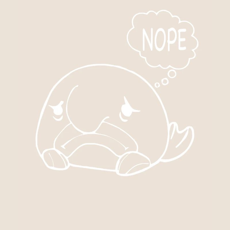 Costume de Blobfish - Visage de poisson Blob laid -