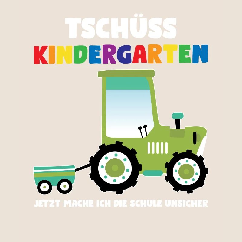 Schulkind Traktor Schulbeginn Geschenk