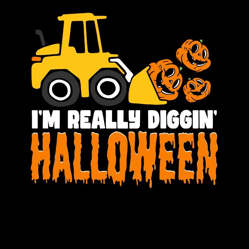 Halloween Excavator Pumpkin