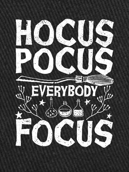 Hocus-pocus Everybody concentrates funny