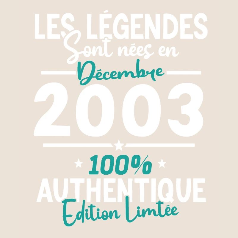 Légendes Nées Décembre 2003 20 Ans