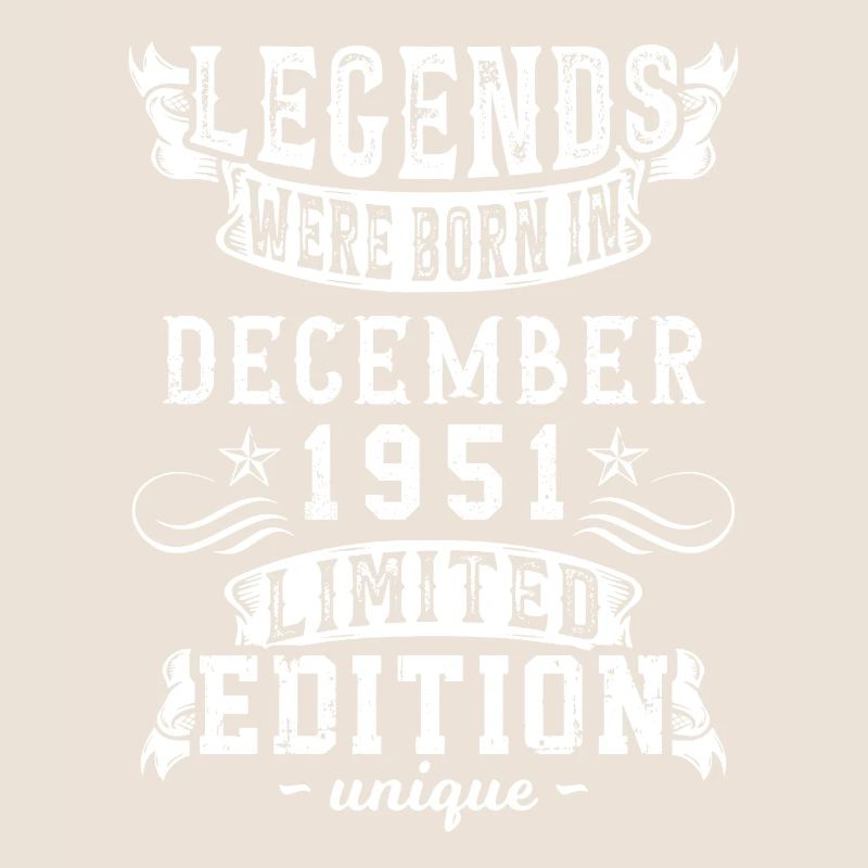Date de naissance: Décembre 1951 année, Edition limitée