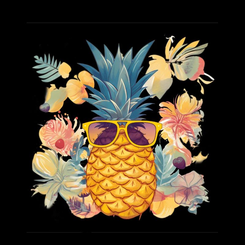 Pineapple Sunglasses Beach Hawaiian Holidays