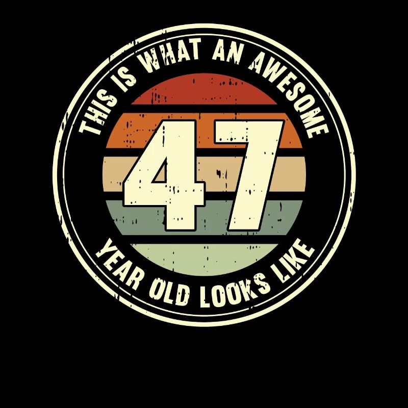 47. Geburtstag so sieht man mit 47 Retro Geschenk