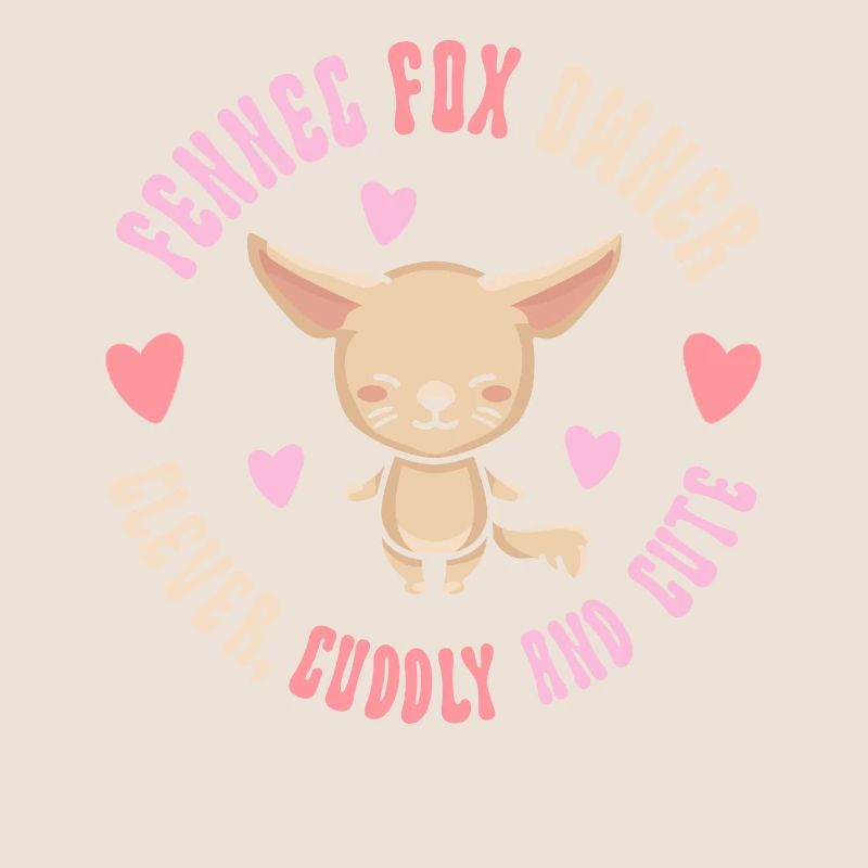 Fennec Fox Propriétaire Clever Cuddly mignon