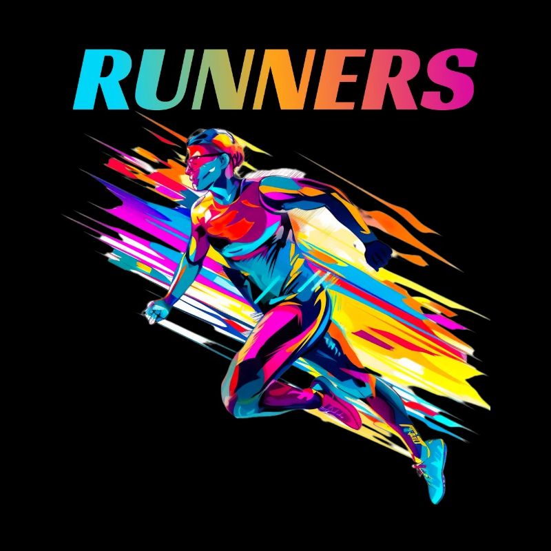 Dynamische Läufer Lauf Wettkampf