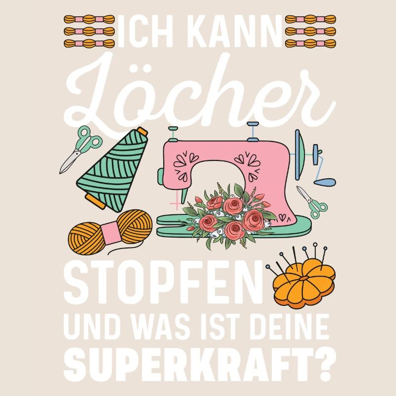 Löcher Nähen Geschenkidee Superkraft