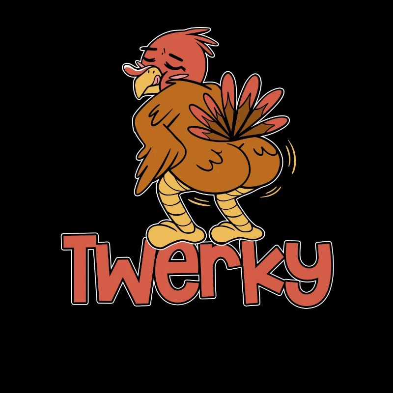 Twerky Turkey Butt Funny Thanksgiving Twerk