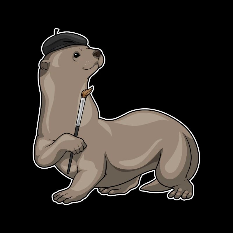 Otter Paint Brush