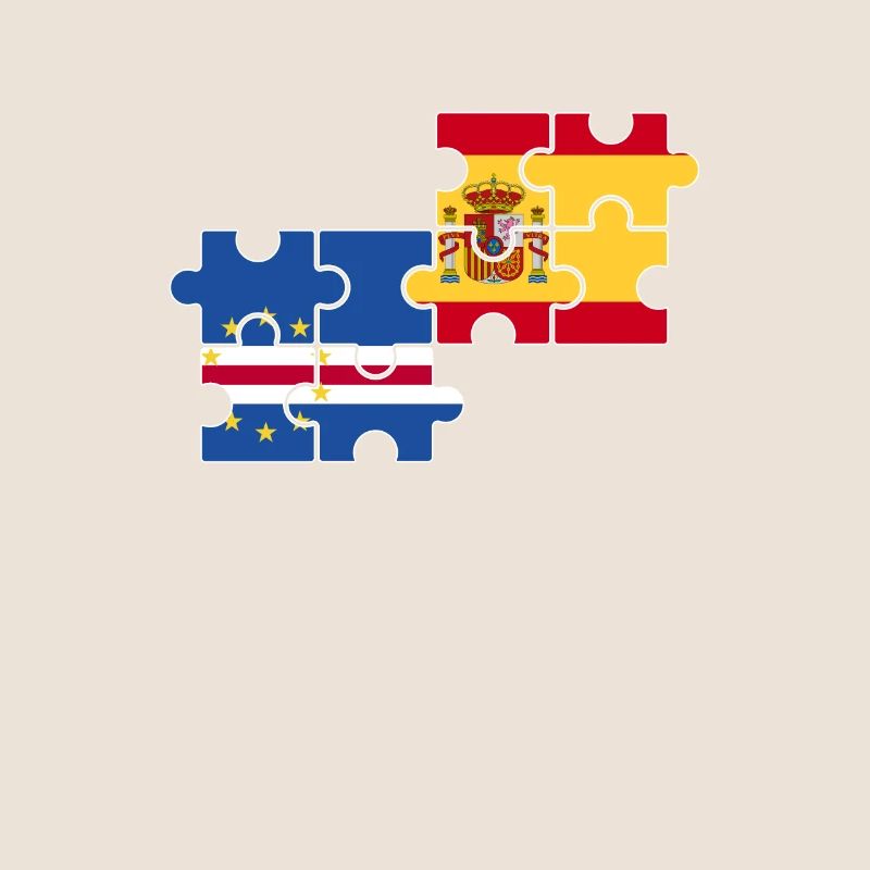 Cap-Vert Espagne Drapeau Espagne Cap-Vert