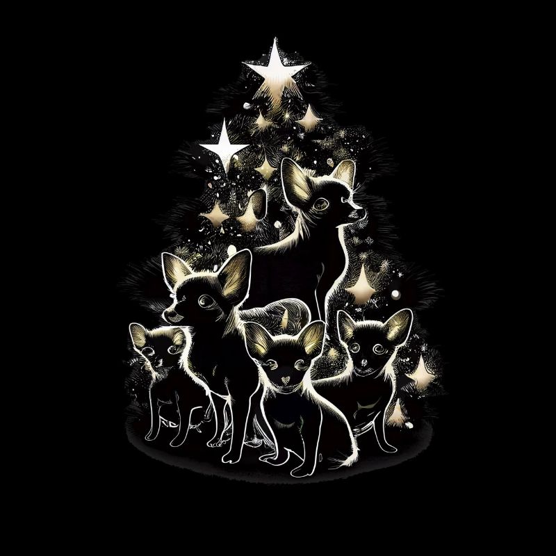 Chihuahua | Joyeux Noël | Sapin de Noël Chien