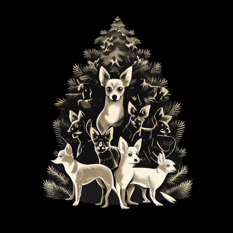 Chihuahua | Weihnachten | Weihnachtsbaum |