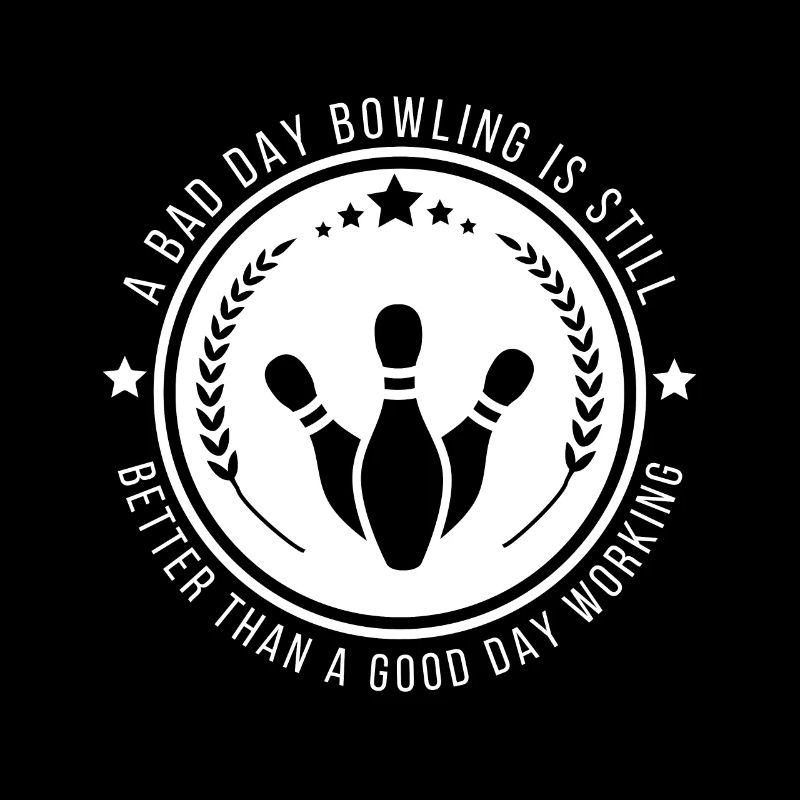 Lustiges Bowling-Arbeitszitat