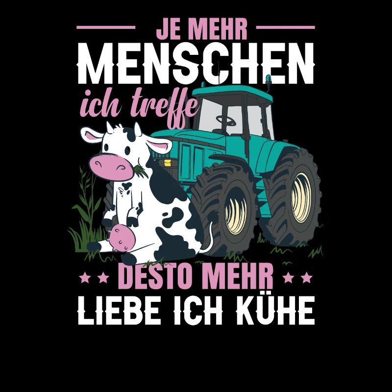 Vieh Kuh Traktor Sprüche Lustig