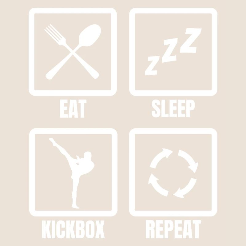 Manger du sommeil Kickbox Répéter