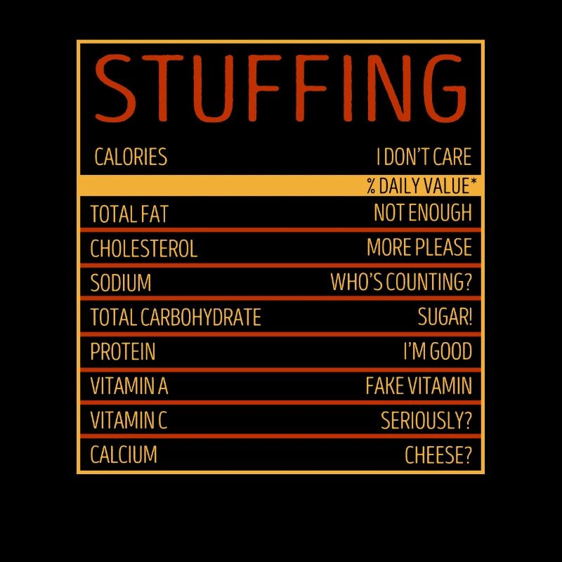 Drôle de remplissage de Thanksgiving Valeur nutritive