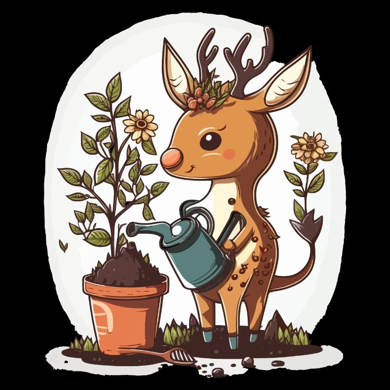 Cerf à pouce vert