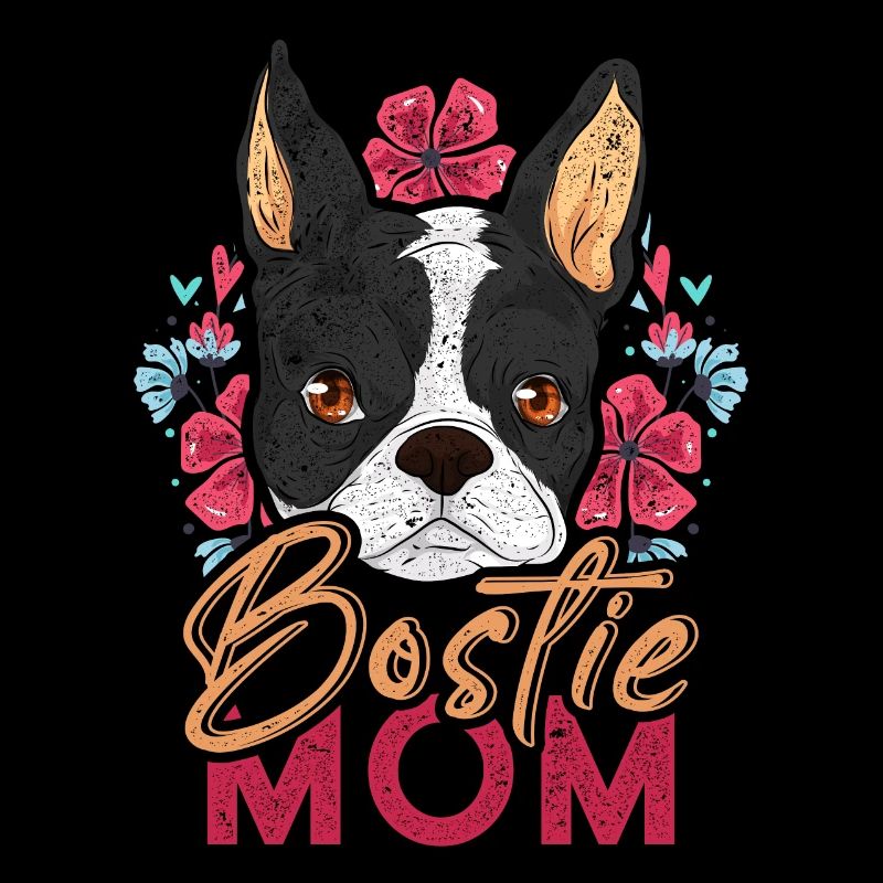 Bostie Mama Hund Muttertag Geschenk Boston Terrier