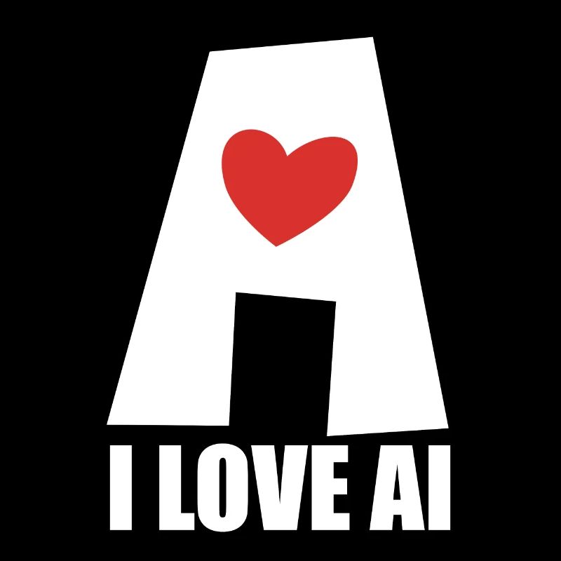 Artificial Intelligence - I love AI - Digital