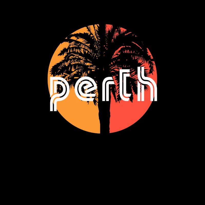 Perth Australie Artistic Vacation Souvenir Palm