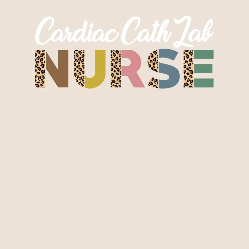 Cardiac catheterization lab nurse leopard print
