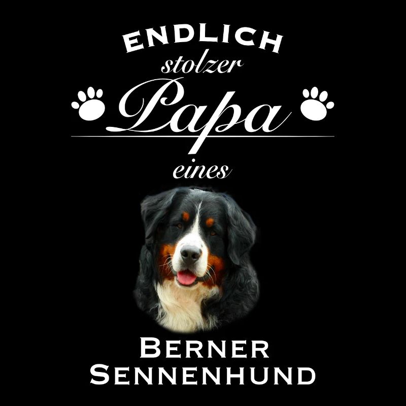 Endlich stolzer Papa - Berner Sennenhund