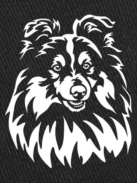 Sheltie Head "Black Edition"