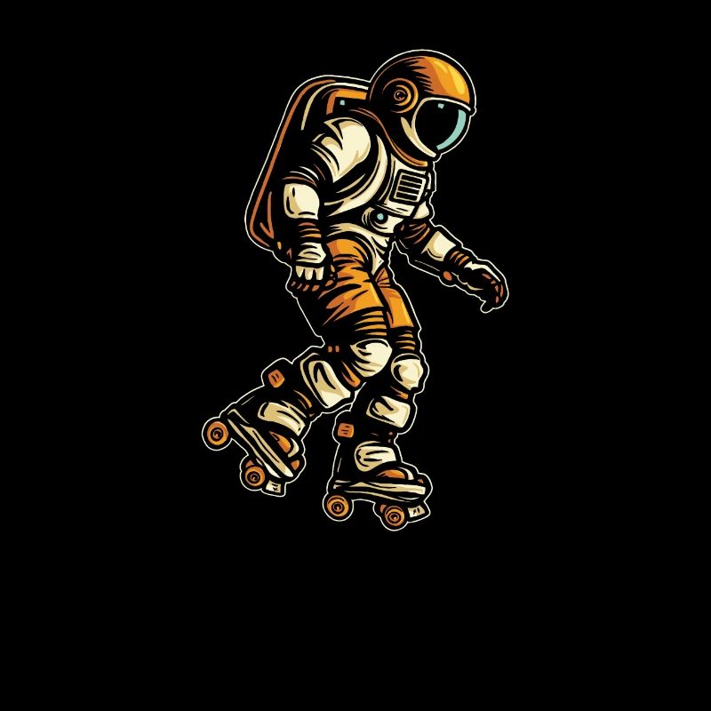 Rollschuhe Rollschuhlaufen Astronaut