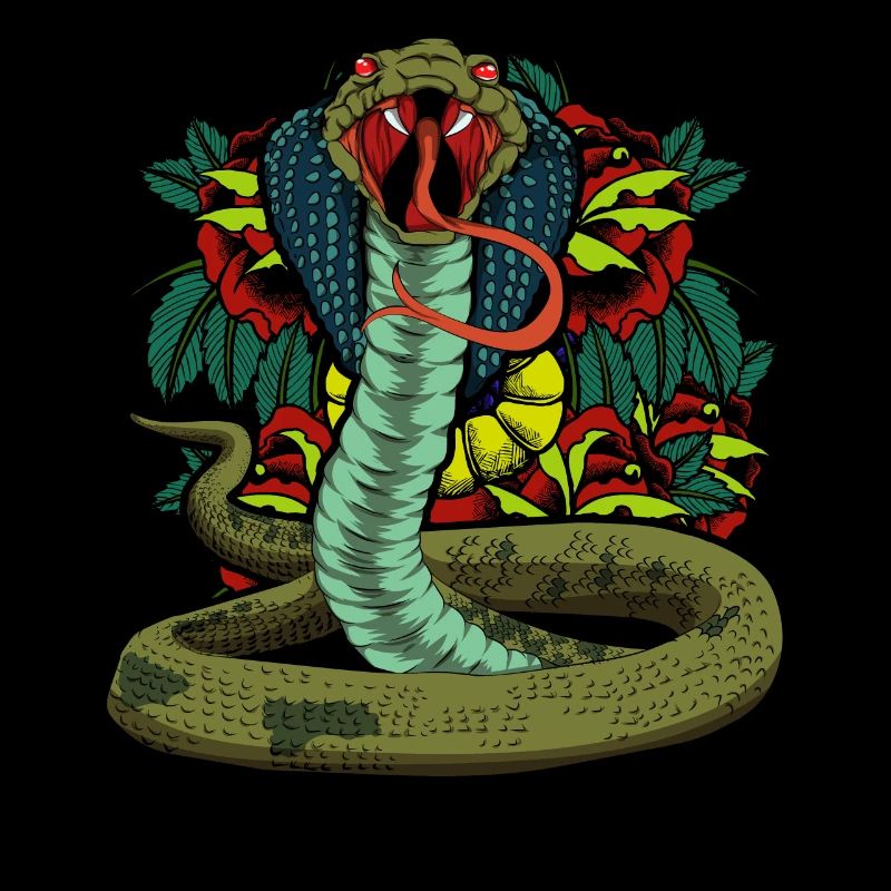 Predator Snake Cadeau Fleur Exotique Cobra