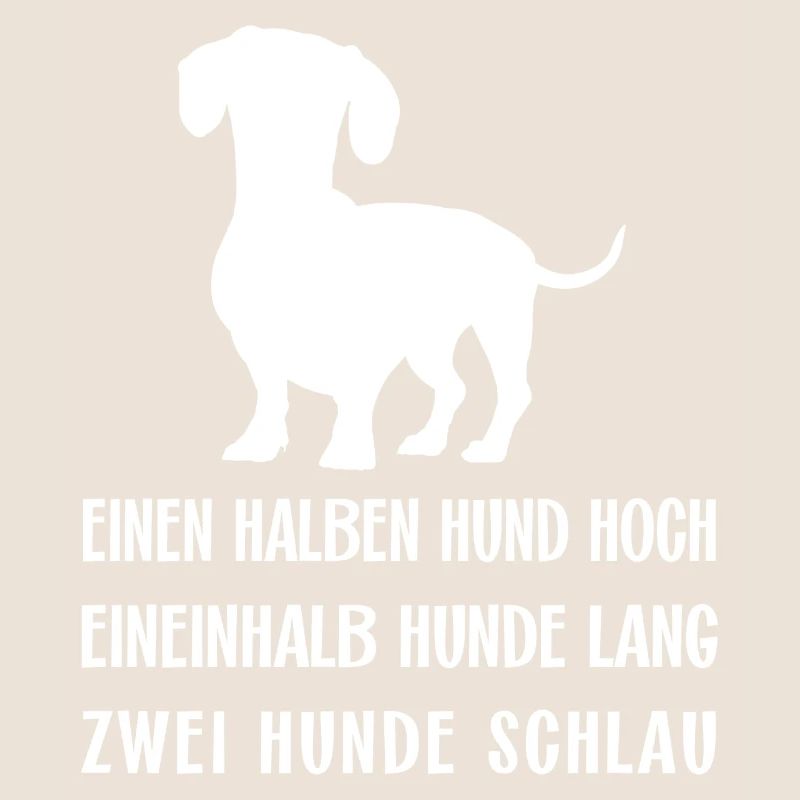 Schlauer intelligenter Dackel ich liebe Dackel