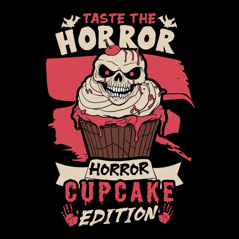 Terrifying Halloween horror cupcake monster