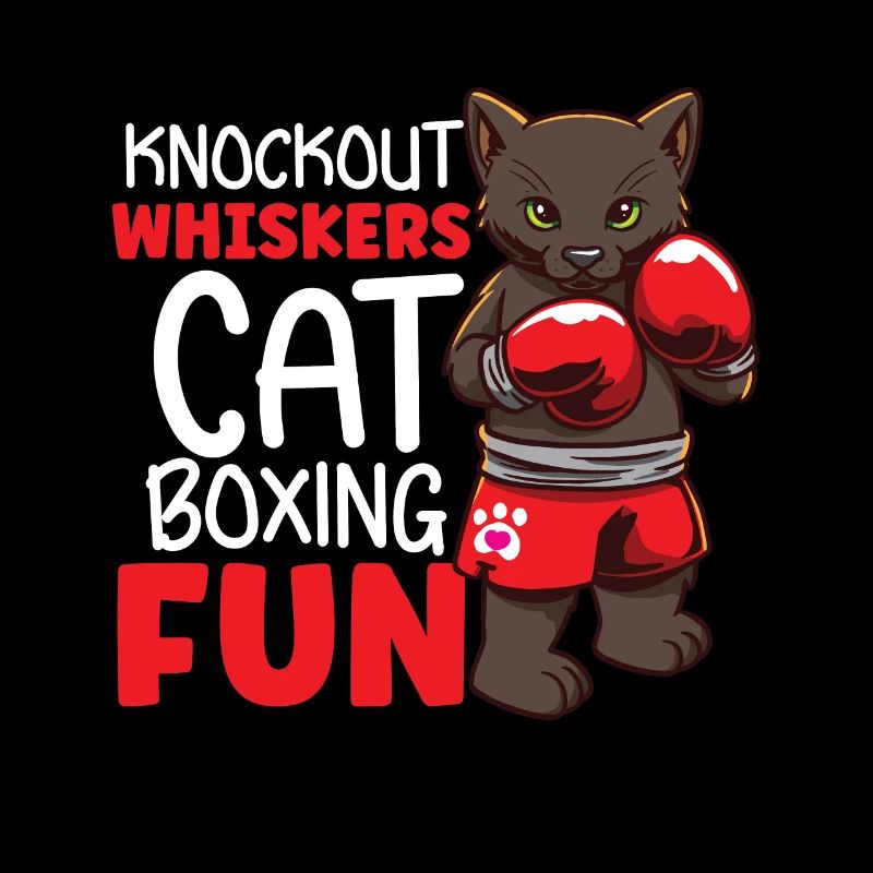 Cat Boxing Ring Boxer Gants Boxing Fighter