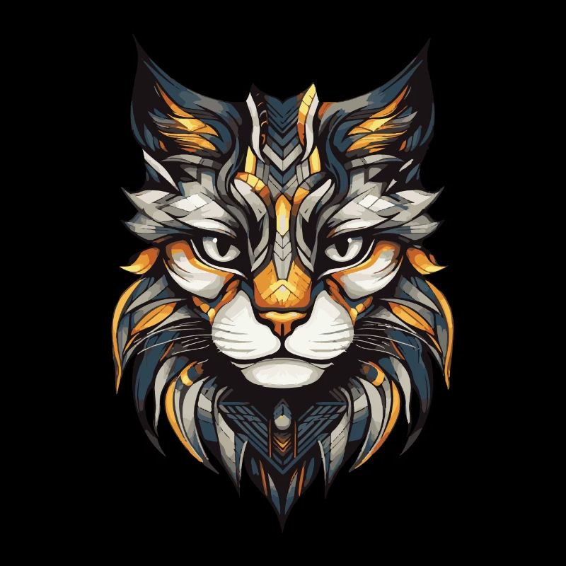 Cat Portrait Head