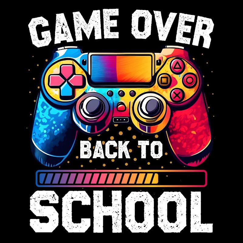 Game Over Back To School Drôle Premier Jour d’École