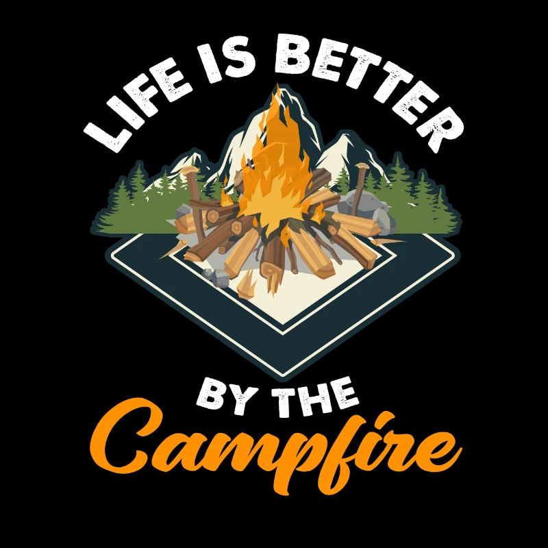 Life Campfire Camping Camper