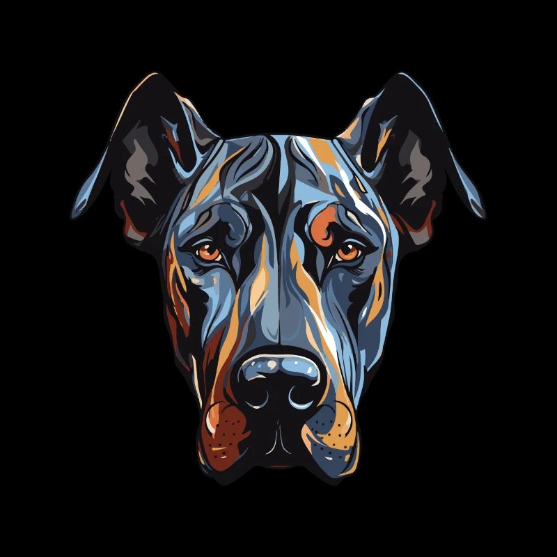 Great Dane Hund Portrait