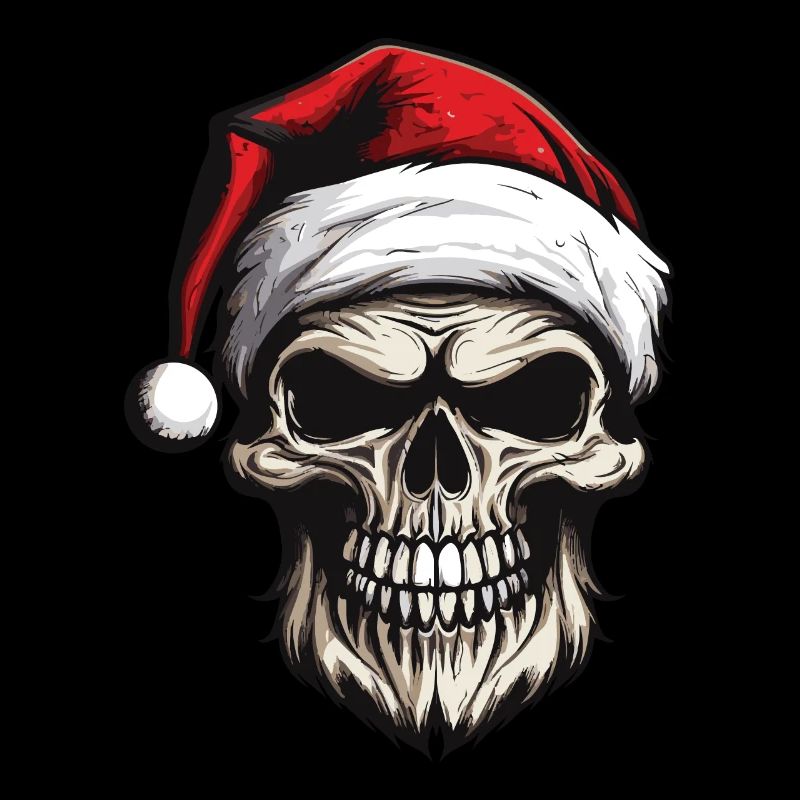 Weihnachtsmann Totenkopf