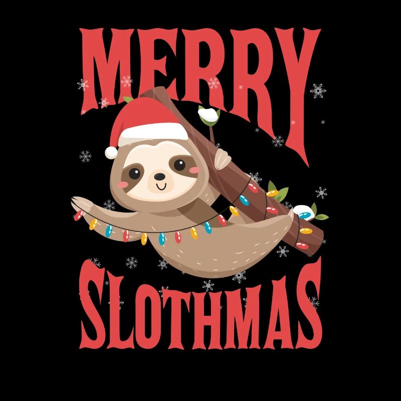 Joyeux Slothmas Funny Sloth Noël Pyjama