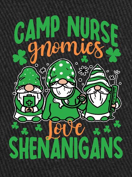 Camp Nurse Gnomies Saint-Patrick