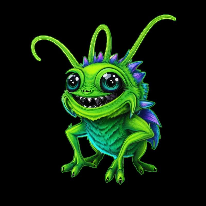 Monstre vert cricket