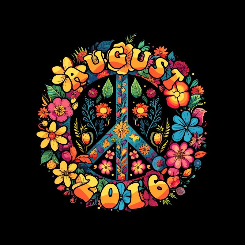 Flower Power Hippie Birthday - August 2016