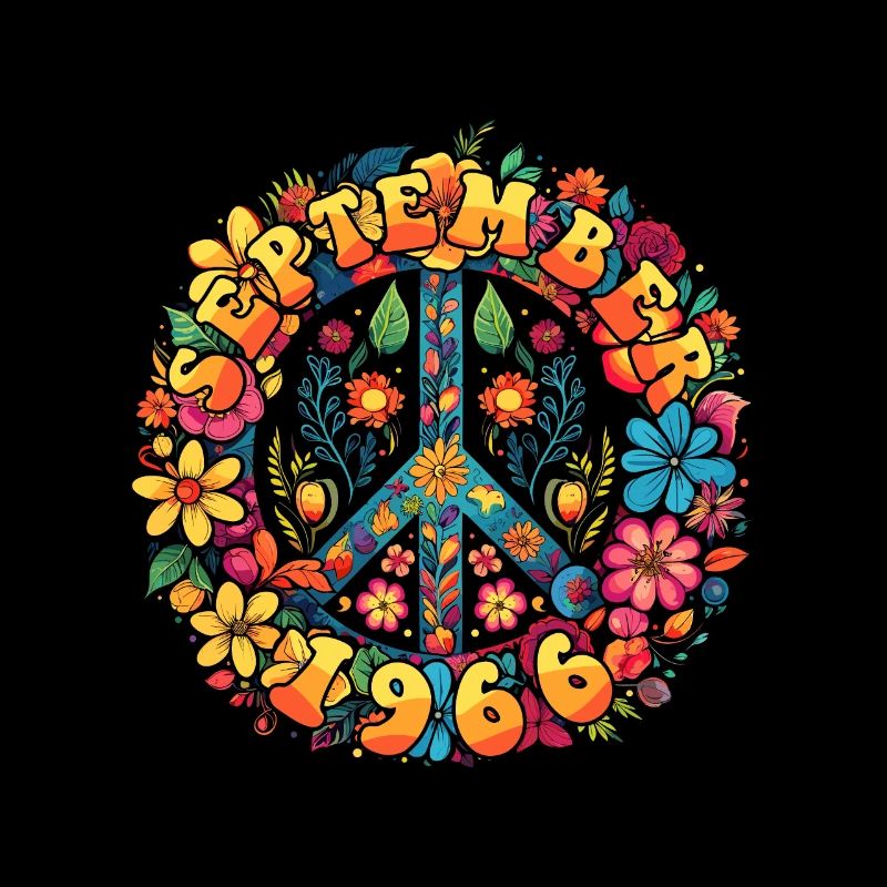 Flower Power Hippie Birthday - September 1966