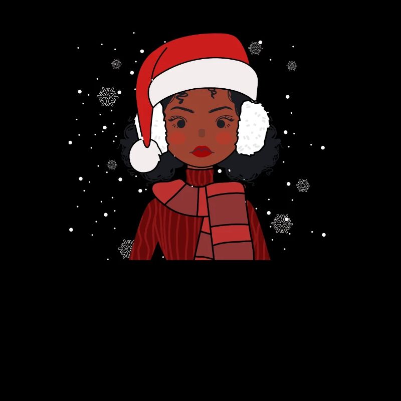 Afro Afro-Américain Noir mignon