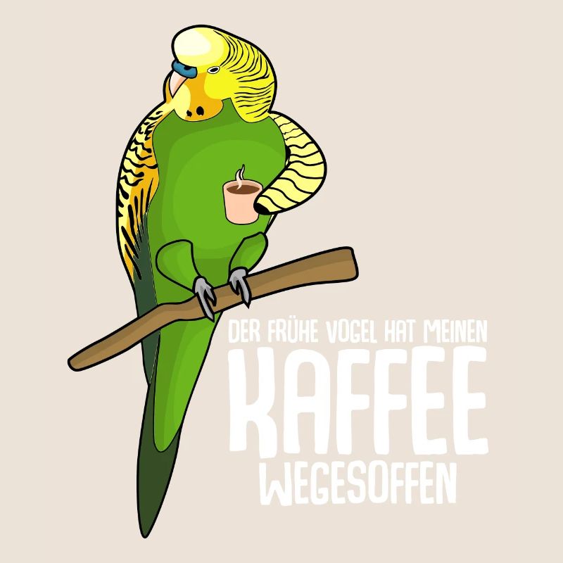 Kaffee Morgenmuffel Vogel Kaffeetrinker