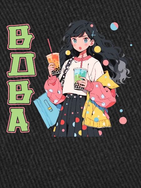 Anime et Boba Bubble Tea