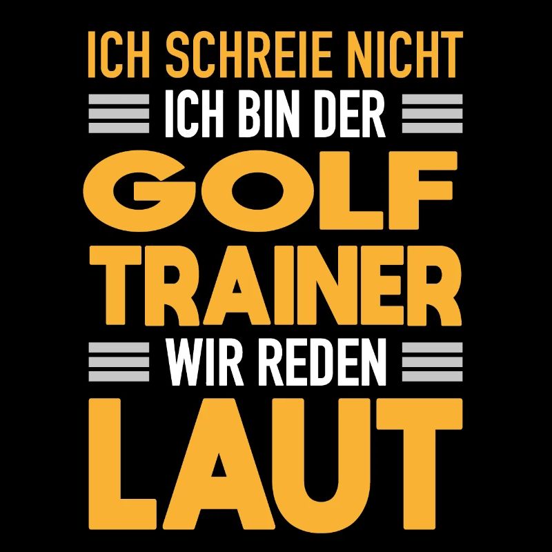 Golf Trainer Werden Laut Golf Coach Geschenk