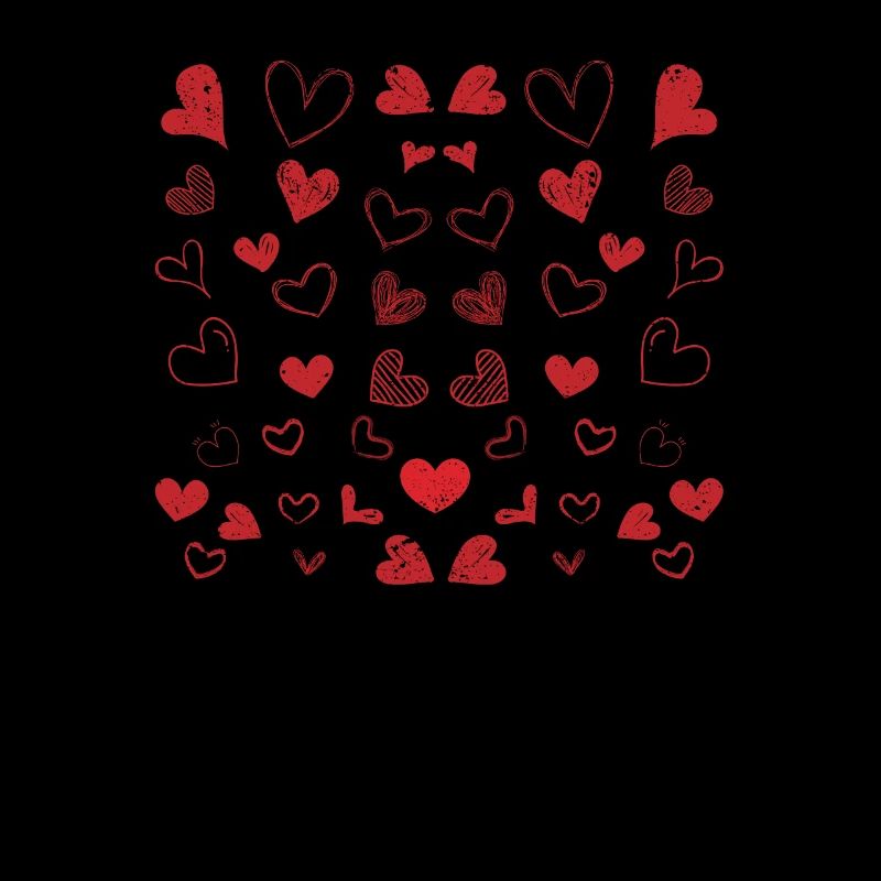 Hearts Pattern Saint-Valentin Mignon Love V-Day