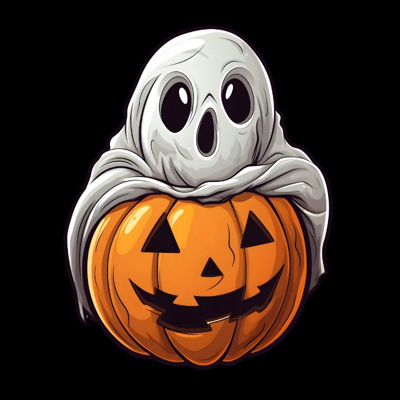 Ghost Pumpkin Halloween Comic